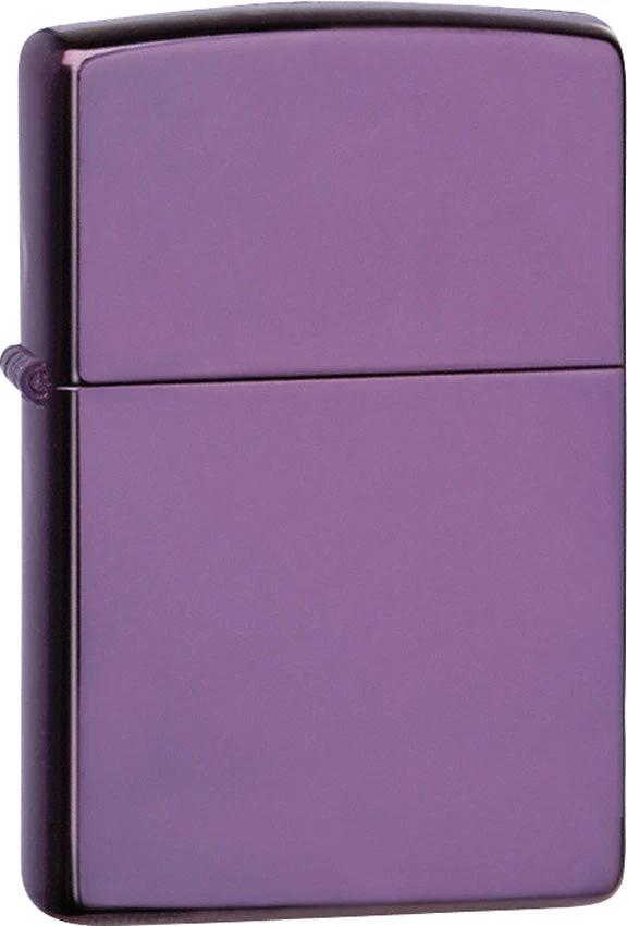 Zippo Classic High Polish Purple Windproof Lighter by Zippo