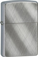 Zippo Classic Diagonal Weave Windproof Lighter – Brushed Chrome Finish by Zippo