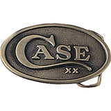 Case Cutlery Oval Belt Buckle Zinc Alloy With Brass Finish For Classic American Style by Case Cutlery