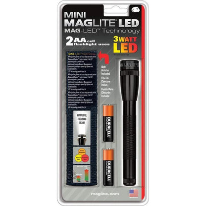 Maglite 53040 Mini Mag-Lite 2AA Black Survival LED Flashlight (ML53040) by Mag-Lite